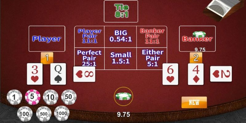 Gấp thếp là kinh nghiệm chơi baccarat đỉnh cao